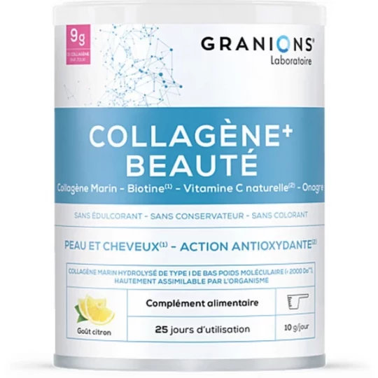 Granions Collagène+ Beauté Sublimlift Saveur Citron Poudre 255 g