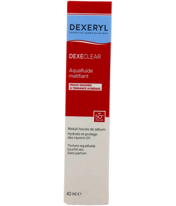Dexeryl Dexeclear Aquafluide Matifiant SPF50+ 40 ml