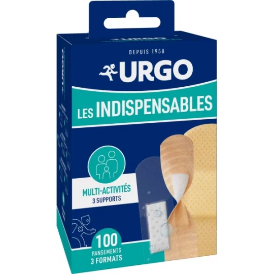 Urgo Les Indispensables Pansements 3 Formats x 100