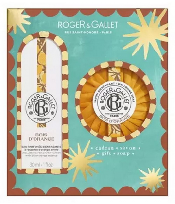 Roger&Gallet Coffret Eau Parfumée et Savon Bienfaisants Bois D'Orange