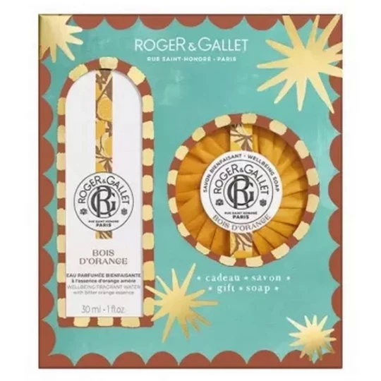 Roger&Gallet Coffret Eau Parfumée et Savon Bienfaisants Bois D'Orange