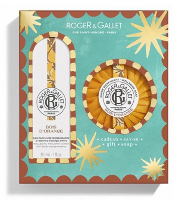 Roger&Gallet Coffret Eau Parfumée et Savon Bienfaisants Bois D'Orange