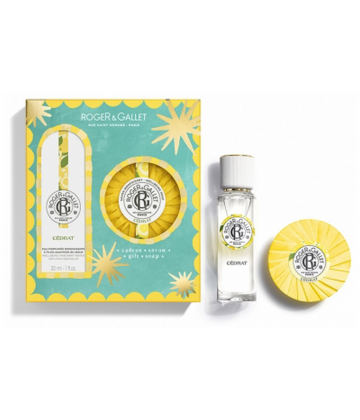 Roger&Gallet Coffret Eau Parfumée et Savon Bienfaisants Cédrat