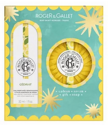 Roger&Gallet Coffret Eau Parfumée et Savon Bienfaisants Cédrat