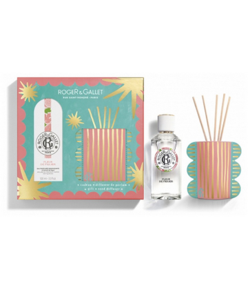 Roger&Gallet Coffret Fleur de Figuier Eau Parfumée Bienfaisante 100 ml + Diffuseur de Parfum Offert