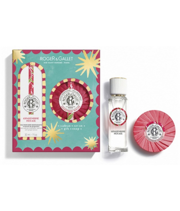 Roger&Gallet Gingembre Rouge Eau Parfumée Bienfaisante 30 ml + Savon Bienfaisant 100 g Offert