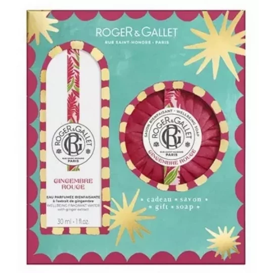 Roger&Gallet Gingembre Rouge Eau Parfumée Bienfaisante 30 ml + Savon Bienfaisant 100 g Offert