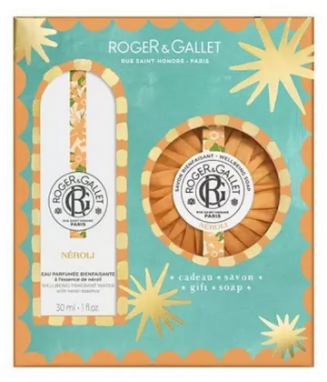 Roger&Gallet Coffret Néroli Eau Parfumée Bienfaisante 30 ml + Savon Bienfaisant 100 g Offert