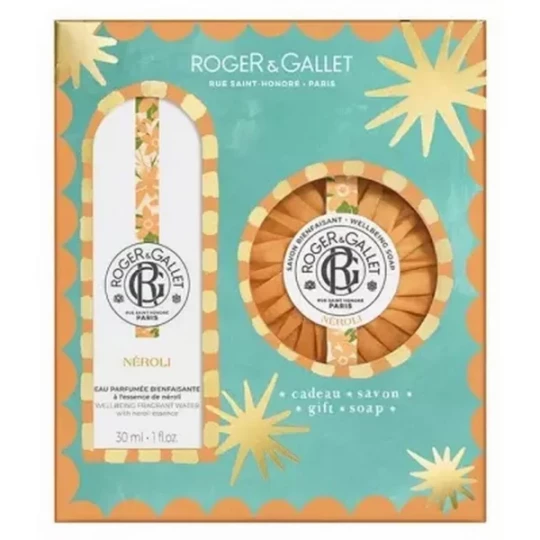 Roger&Gallet Coffret Néroli Eau Parfumée Bienfaisante 30 ml + Savon Bienfaisant 100 g Offert