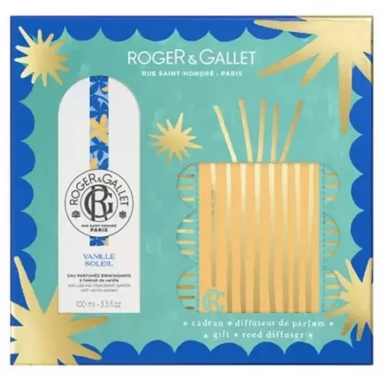 Roger&Gallet Coffret Vanille Soleil Eau Parfumée Bienfaisante 100 ml + Diffuseur de Parfum Offert