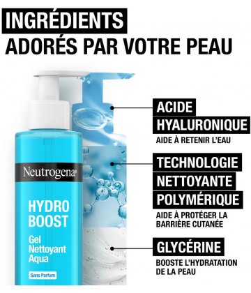 Neutrogena Hydro Boost Gel Nettoyant Aqua Sans Parfum 200 ml