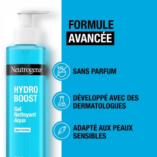 Neutrogena Hydro Boost Gel Nettoyant Aqua Sans Parfum 200 ml - image 3