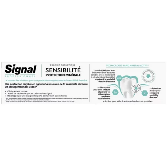 Signal Sensibilité Protection Minérale Complet Dentifirice 75 ml - image 2