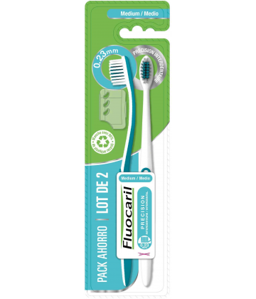 Fluocaril Brosses à Dents Précision Interdentaire Médium x 2