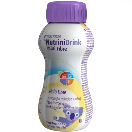 Nutricia NutriniDrink Multi Fibre Chocolat 200 ml x 4