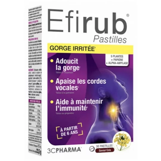3C Pharma Efiru Cola Pastilles x 30