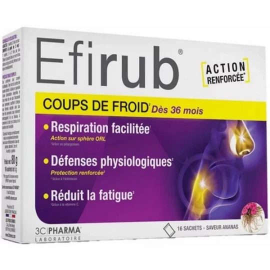 3C Pharma Efirub Coups de Froid Monodoses 10 x 10 ml