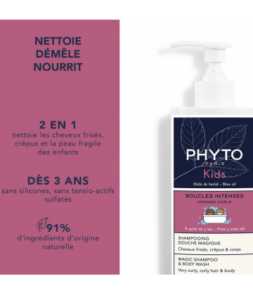 Phyto Kids Shampoing Douche Magique Boucles Intenses 400 ml