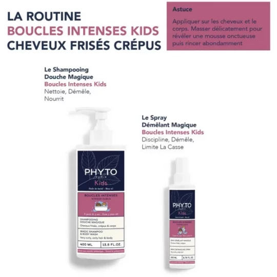 Phyto Kids Shampoing Douche Magique Boucles Intenses 400 ml - image 4