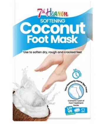7th Heaven Chaussettes Hydratantes Noix de Coco 1 Paire