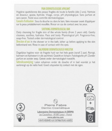 A-Derma Pain Dermatologique Apaisant 100 g