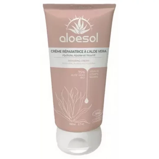 Aloesol Crème Réparatrice à l'Aloe Vera Bio 150 ml