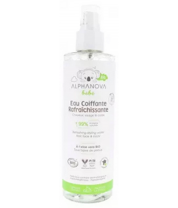 Alphanova Bébé Eau Coiffante Rafraichissante Bio 200 ml