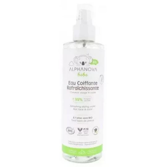 Alphanova Bébé Eau Coiffante Rafraichissante Bio 200 ml