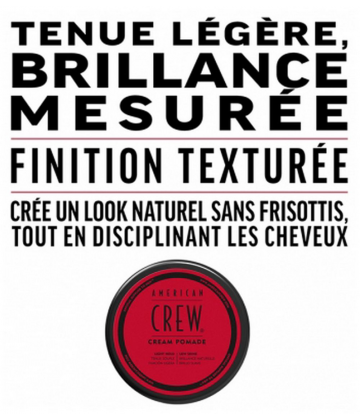 American Crew Cream Pomade Crème de Coiffage Tenue Souple 85 g