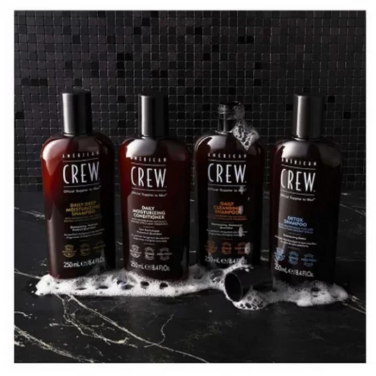 American Crew Shampoing Vegan Nettoyant Quotidien pour Homme Hydrate en Profondeur pour Tout Type de Cheveux 250 ml - image 2