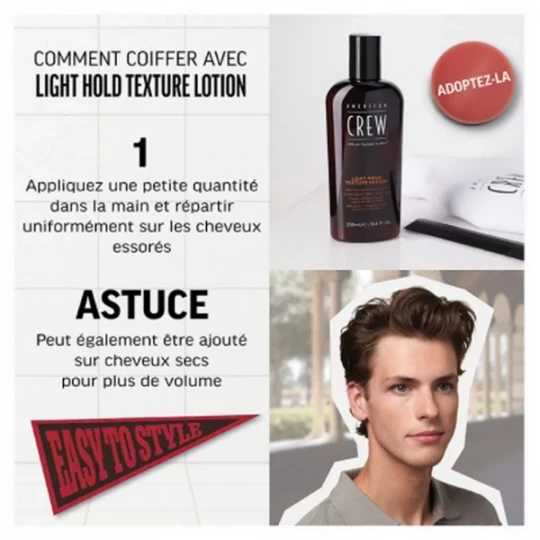 American Crew Crème Coiffante Fixation Souple et Effet Invisible 250 ml - image 2