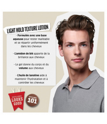 American Crew Crème Coiffante Fixation Souple et Effet Invisible 250 ml