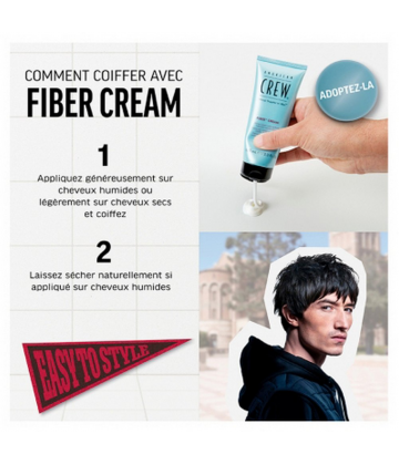American Crew Fiber Crème de Coiffage Fixation Moyenne 100 ml