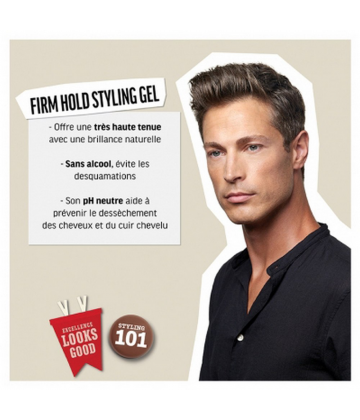 American Crew Firm Hold Gel de Coiffage Fixation Forte 250 ml