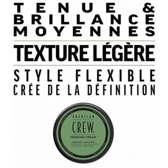 American Crew Forming Cream Crème de Coiffage Fixation Souple 85 g - image 2