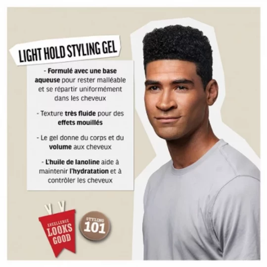 American Crew Light Hold Gel de Coiffage Fixation Souple 250 ml - image 5