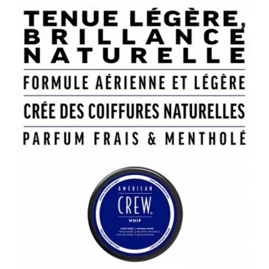 American Crew Whip Crème de Coiffage Tenue Légere 85 g - image 2