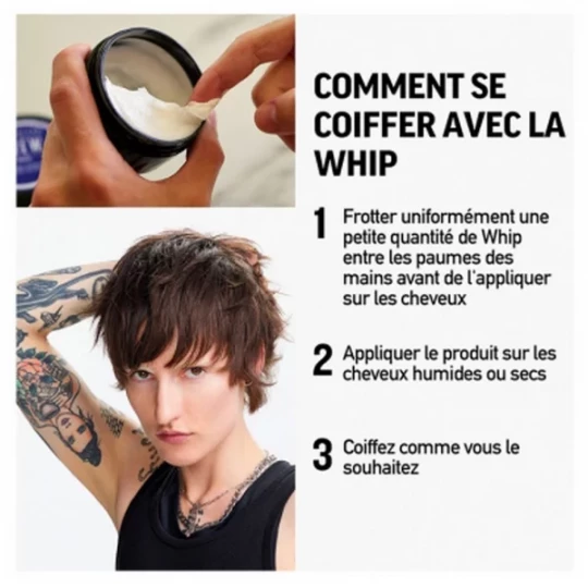 American Crew Whip Crème de Coiffage Tenue Légere 85 g - image 4
