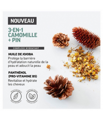 American Crew 3 en 1 Camomille + Pin Hydratant Relaxant 250 ml