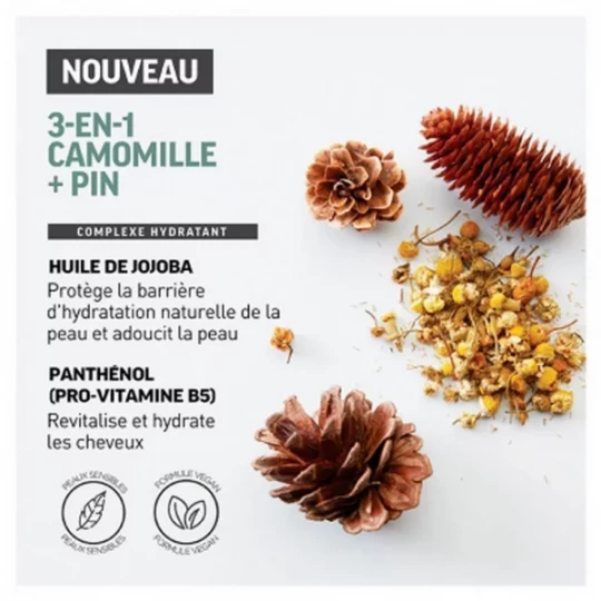 American Crew 3 en 1 Camomille + Pin Hydratant Relaxant 250 ml - image 3