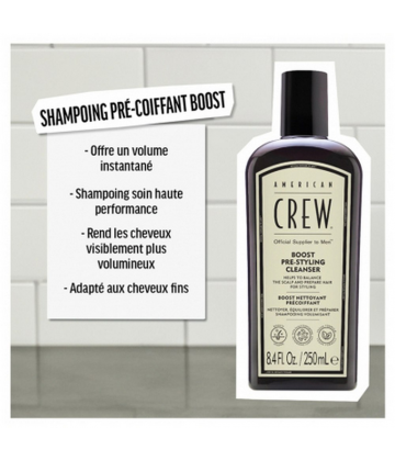 American Crew Boost Nettoyant Précoiffant 250 ml