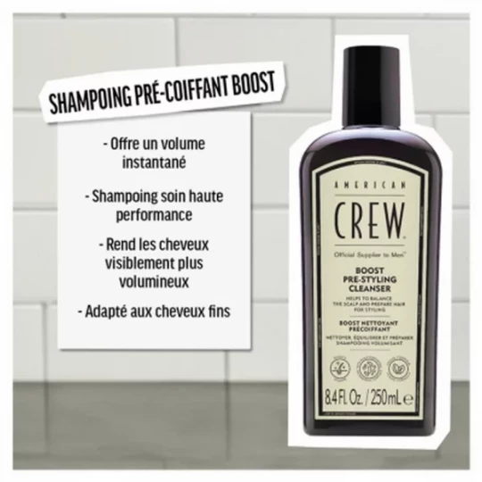 American Crew Boost Nettoyant Précoiffant 250 ml - image 2