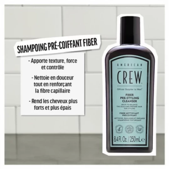 American Crew Fiber Nettoyant Précoiffant 250 ml - image 3
