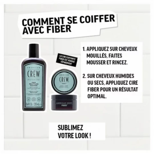 American Crew Fiber Nettoyant Précoiffant 250 ml - image 4