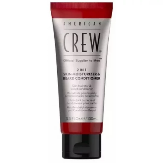 American Crew 2 en 1 Hydratant Visage et Revitalisant Barbe 100 ml