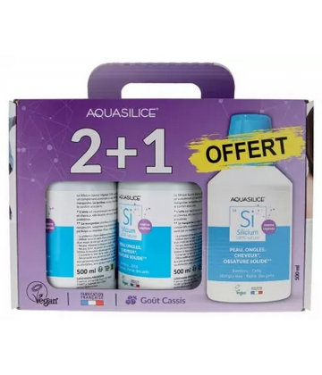 Aquasilice Silicium d'Origine Organique 500 ml x 3
