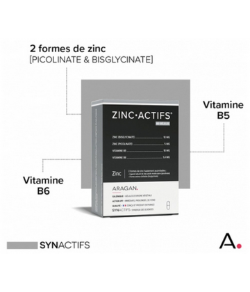 Aragan Synactifs ZincActifs Gélules x 60