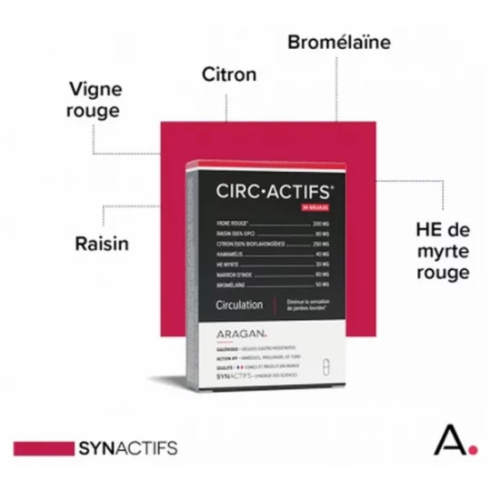 Aragan Synactifs CircActifs Gélules x 30 - image 5