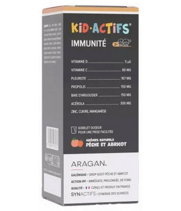Aragan Synactifs KidActifs Sirop Immunité 125 ml