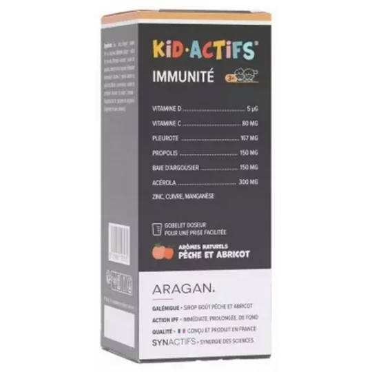 Aragan Synactifs KidActifs Sirop Immunité 125 ml